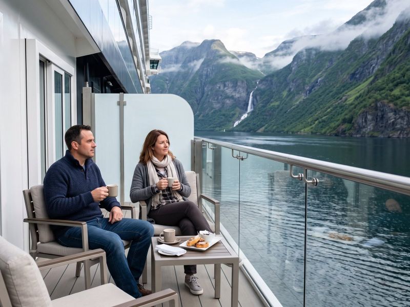 Kabine auf einem Kreuzfahrtschiff – Foto 4